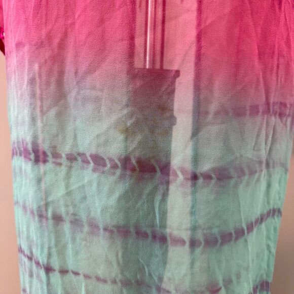 Victoria’s Secret Sheer Pink and Teal ombre Cover Up / Robe Size S/M - Picture 5 of 8